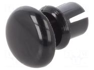 Rivet; polyamide; L.rivet: 3.5mm; black; dismountable,push-in DREMEC