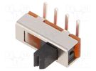 Switch: slide; Pos: 3; SP3T; 0.35A/30VDC; ON-ON-ON; PCB,THT; 20mΩ KNITTER-SWITCH