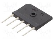 Bridge rectifier: three-phase; Urmax: 1.2kV; If: 25A; Ifsm: 300A LUGUANG ELECTRONIC