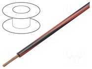 Wire; H05V-K,LgY; stranded; Cu; 1.5mm2; PVC; black-red; 300V,500V BQ CABLE