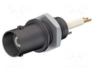 Connector: BNC; socket; black; on panel,screw type; 5÷40°C STÄUBLI