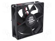 Fan: DC; axial; 12VDC; 92x92x25mm; 67.8m3/h; 25dBA; ball bearing PANASONIC