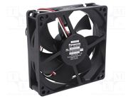 Fan: DC; axial; 24VDC; 92x92x25mm; 57m3/h; 22dBA; ball bearing PANASONIC