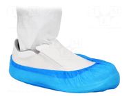 Cleanroom acces: protective cover shoes; 2000pcs; blue; Thk: 40um ANTISTAT