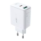 Acefast wall charger USB Type C / USB 32W, PPS, PD, QC 3.0, AFC, FCP white (A5 white), Acefast