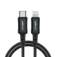 Acefast C4-01 Lightning - USB-C PD cable 30W 3A 480Mb/s 1.8m - black, Acefast