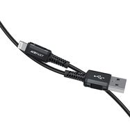 Acefast MFI USB - Lightning cable 1.8m, 2.4A black (C4-02 A Black), Acefast