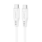 Acefast cable USB Type C - USB Type C 1.2m, 60W (20V / 3A) white (C3-03 white), Acefast
