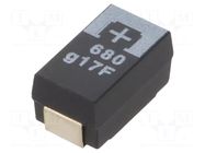 Capacitor: tantalum-polymer; 680uF; 4VDC; 2350mA; SMD; POSCAP TPF PANASONIC