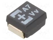 Capacitor: tantalum-polymer; 10uF; 35VDC; 750mA; SMD; POSCAP TQC PANASONIC