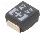 Capacitor: tantalum-polymer; 10uF; 35VDC; 750mA; SMD; POSCAP TQC PANASONIC