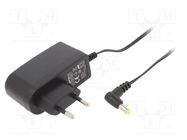 Power supply: switching; mains,plug; 9VDC; 1A; 9W; Plug: EU; 81.3% ESPE