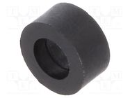 Spacer sleeve; cylindrical; polyamide; L: 3mm; Øout: 6mm; black DREMEC