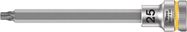 8767 B HF TORX® Zyklop bit socket with holding function, 3/8" drive, TX 25x107.0, Wera