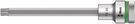 8767 C HF TORX® Zyklop bit socket with 1/2" drive with holding function, TX 45x140.0, Wera