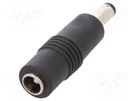 Adapter; Plug: straight; Input: 5,5/2,1; Out: 4,75/1,7 MEAN WELL