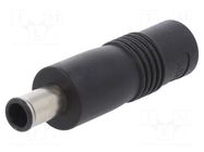 Adapter; Plug: straight; Input: 5,5/2,1; Out: 6,5/4,4 CENTERPIN MEAN WELL