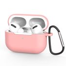 Case for AirPods Pro 2 / AirPods Pro Silicone Soft Earphone Cover + Keychain Lobster Clasp Pendant Pink (Case D), Hurtel