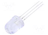 LED; red/green; 10mm; 30°; Front: convex; 2.1÷2.6/3.1÷3.6VDC; round OPTOSUPPLY