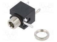 Socket; Jack 3,5mm; female; mono; ways: 2; soldering; tinned CLIFF