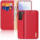 Dux Ducis Hivo Leather Flip Cover Genuine Leather Wallet For Cards And Documents Samsung Galaxy S22 + (S22 Plus) Red, Dux Ducis