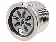 Connector: DIN; socket; female; PIN: 8; 270°; THT; 34V; 2A; 10mΩ DELTRON