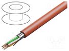 Wire: control cable; YnTKSYekw; 3x2x0.8mm; Insulation: PVC; 0.5mm2 TECHNOKABEL