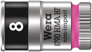 8790 HMA HF Zyklop socket with 1/4" drive with holding function, 8.0x23.0, Wera