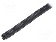 Protective tube; Size: 20; PVC; black; L: 30m; 320N; Øint: 20mm PAWBOL