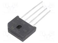 Bridge rectifier: single-phase; Urmax: 800V; If: 8A; Ifsm: 175A DC COMPONENTS