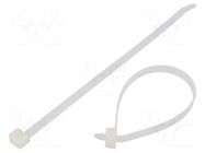 Cable tie; L: 225mm; W: 7.6mm; natural; polyamide; 535N; Ømax: 55mm HELLERMANNTYTON