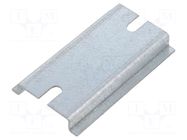 DIN rail; steel; zinc; L: 60mm; W: 35mm; TS35 KRADEX