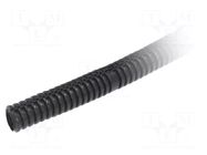 Protective tube; Size: 20; polyetylene LD; black; L: 100m; incised PAWBOL