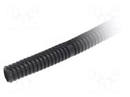 Protective tube; Size: 20; polyetylene LD; black; L: 100m; incised PAWBOL