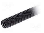 Protective tube; Size: 32; PVC; black; L: 30m; 320N; Øint: 32mm PAWBOL
