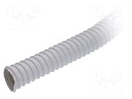 Protective tube; Size: 25; PVC; grey; L: 30m; 320N; Øint: 25mm PAWBOL
