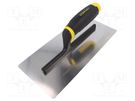 Finishing trowel; rounded edges; L: 280mm; W: 130mm STANLEY