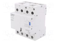 Relay: installation; bistable,impulse; NO x4; Ucoil: 230VAC; BI ISKRA