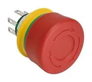 E-STOP SWITCH, DPST-NC, 3A, 125VAC