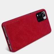 Nillkin Qin Case Case for Xiaomi Redmi Note 11 Pro+ (China) / Redmi Note 11 Pro (China) / Mi11i HyperCharge Camera Protector Holster Cover Flip Case Brown, Nillkin