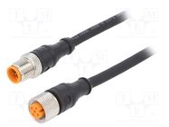 Connection lead; M12; PIN: 5; 2m; plug; 60VAC; 4A; 1200; -25÷80°C LUTRONIC