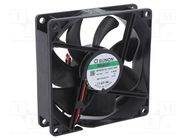 Fan: DC; axial; 12VDC; 92x92x25mm; 67m3/h; 28dBA; Vapo; 2400rpm SUNON