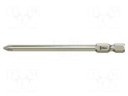 Screwdriver bit; Phillips; PH1; Overall len: 89mm; 1/4" WERA