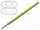 Wire; stranded; Cu; 10AWG; PPO; green-yellow; 600V; 30m; 100ft BELDEN