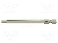 Screwdriver bit; Hex Plus key; HEX 3/16"; Overall len: 89mm WERA