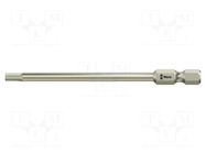 Screwdriver bit; Hex Plus key; HEX 3/32"; Overall len: 89mm WERA