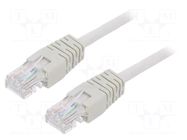 Patch cord; RJ45 plug,both sides; U/UTP; 5e; stranded; CCA; 10m GEMBIRD