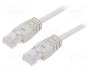 Patch cord; RJ45 plug,both sides; U/UTP; 5e; stranded; CCA; 10m GEMBIRD