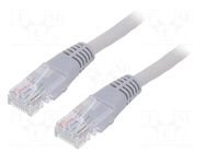 Patch cord; RJ45 plug,both sides; U/UTP; 5e; stranded; CCA; 3m; PVC GEMBIRD