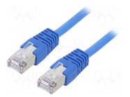 Patch cord; RJ45 plug,both sides; F/UTP; 5e; stranded; CCA; PVC GEMBIRD
